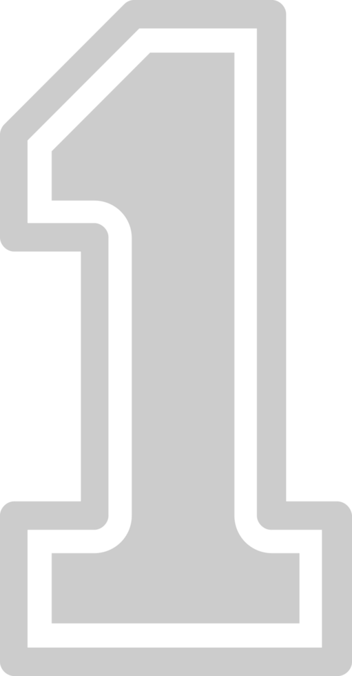 Number 1 vector