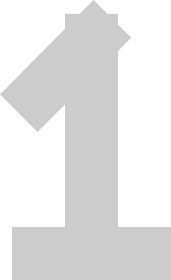 Number 1 vector
