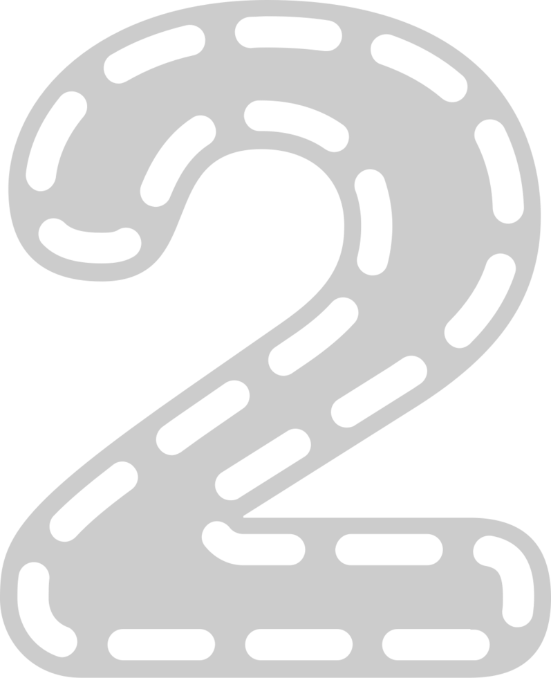 Number 2 vector