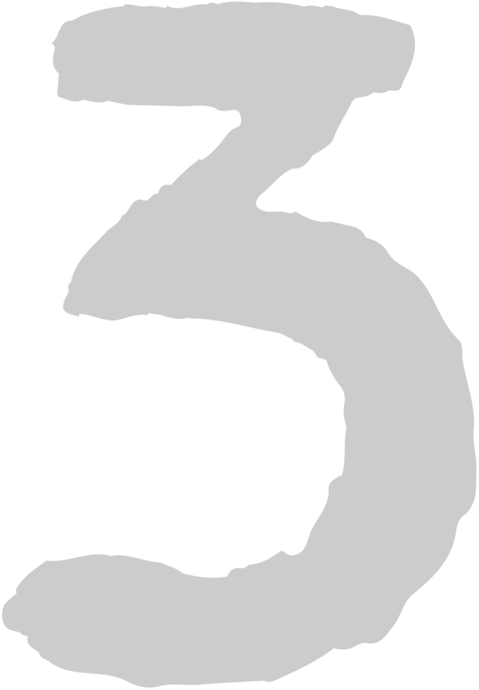 Number 3 vector