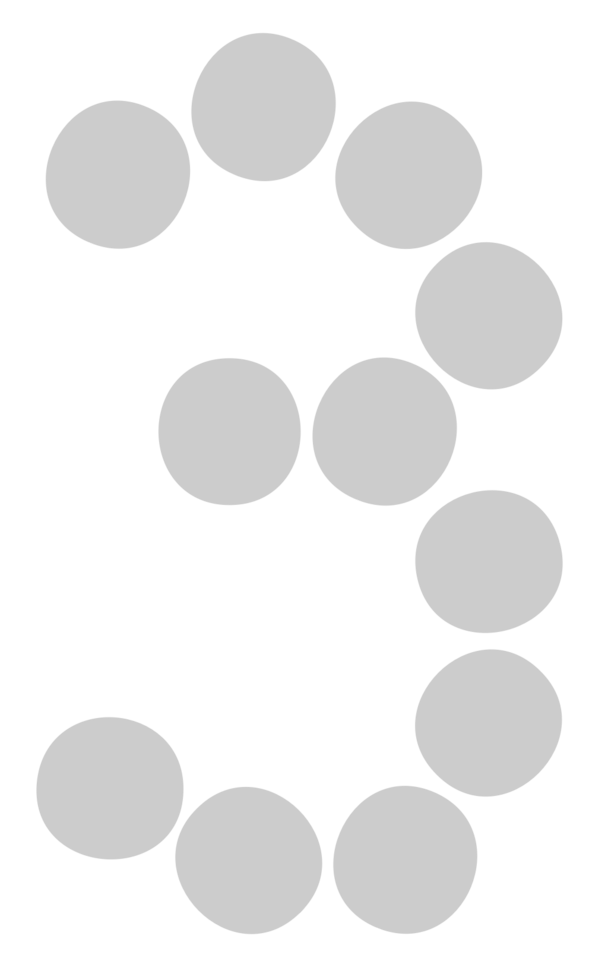 Number 3 vector