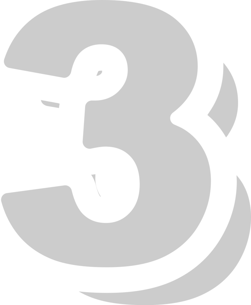 Number 3 vector