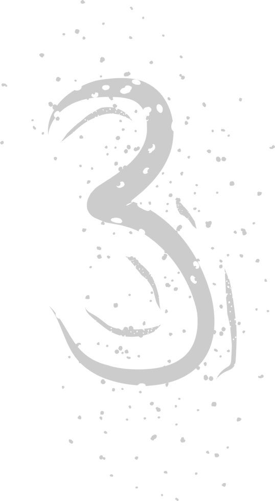 Number 3 vector