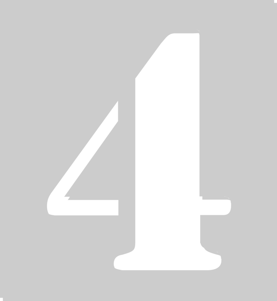 Number 4 vector