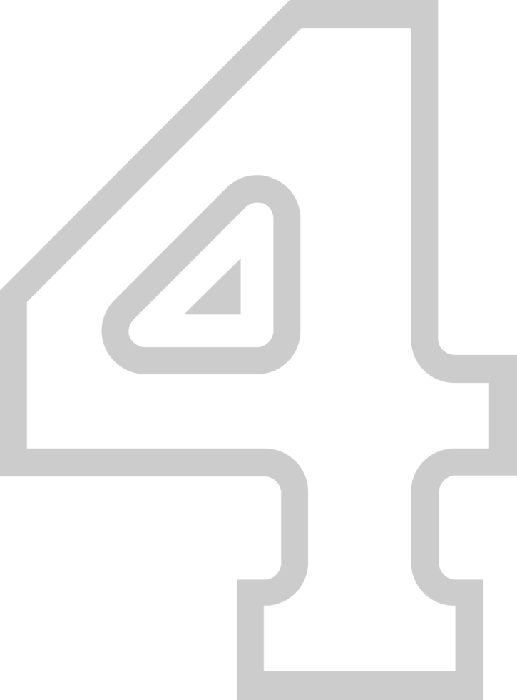 Number 4 vector