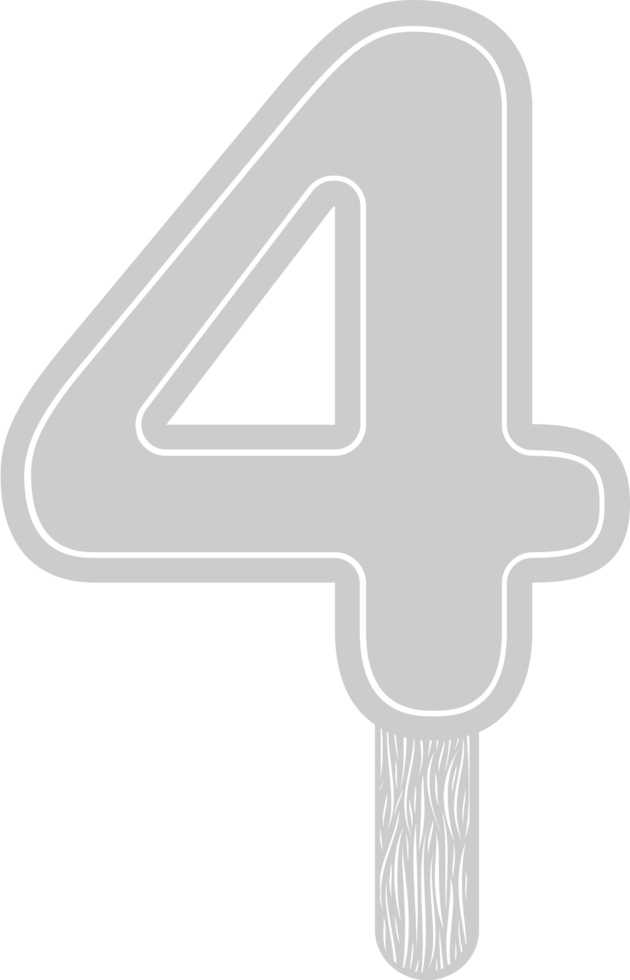 Number 4 vector