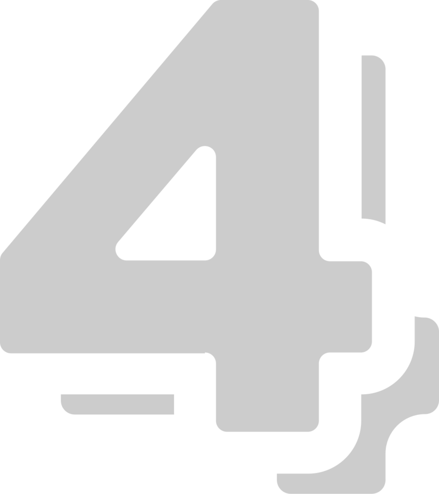 Number 4 vector