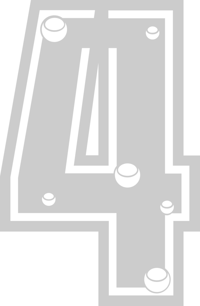Number 4 vector