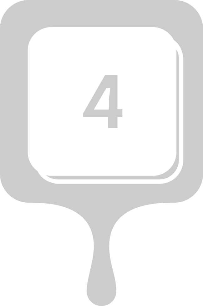Number 4 vector