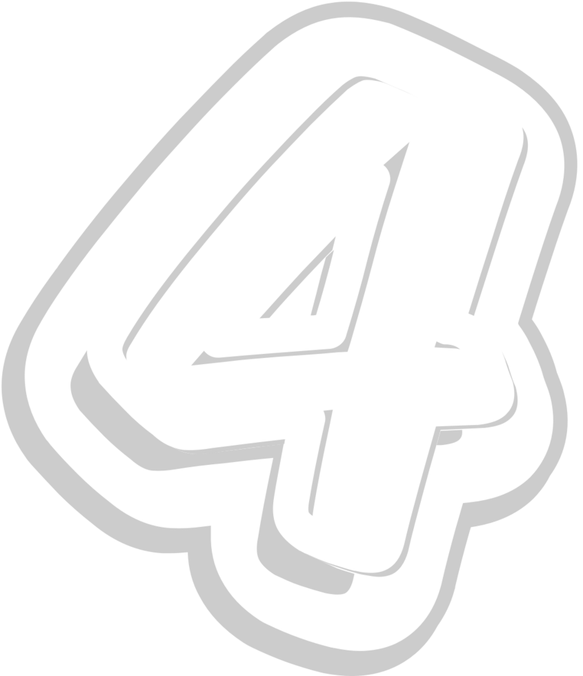 Number 4 vector
