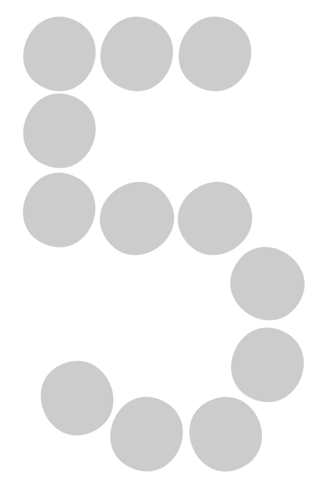 Number 5 vector
