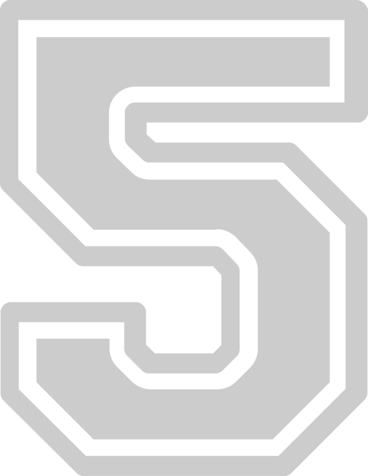 Number 5 vector