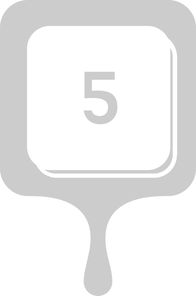 Number 5 vector