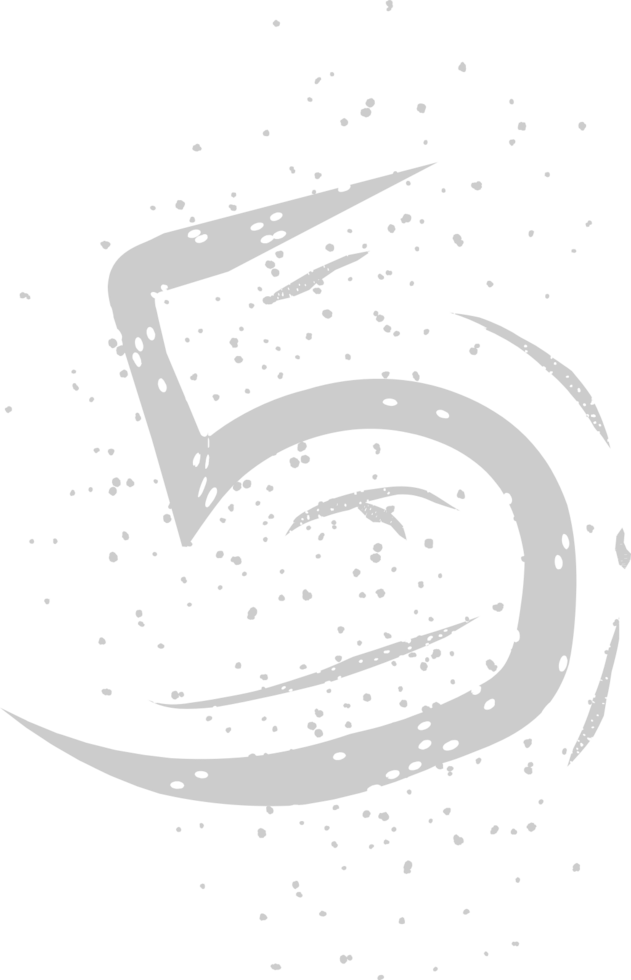 Number 5 vector