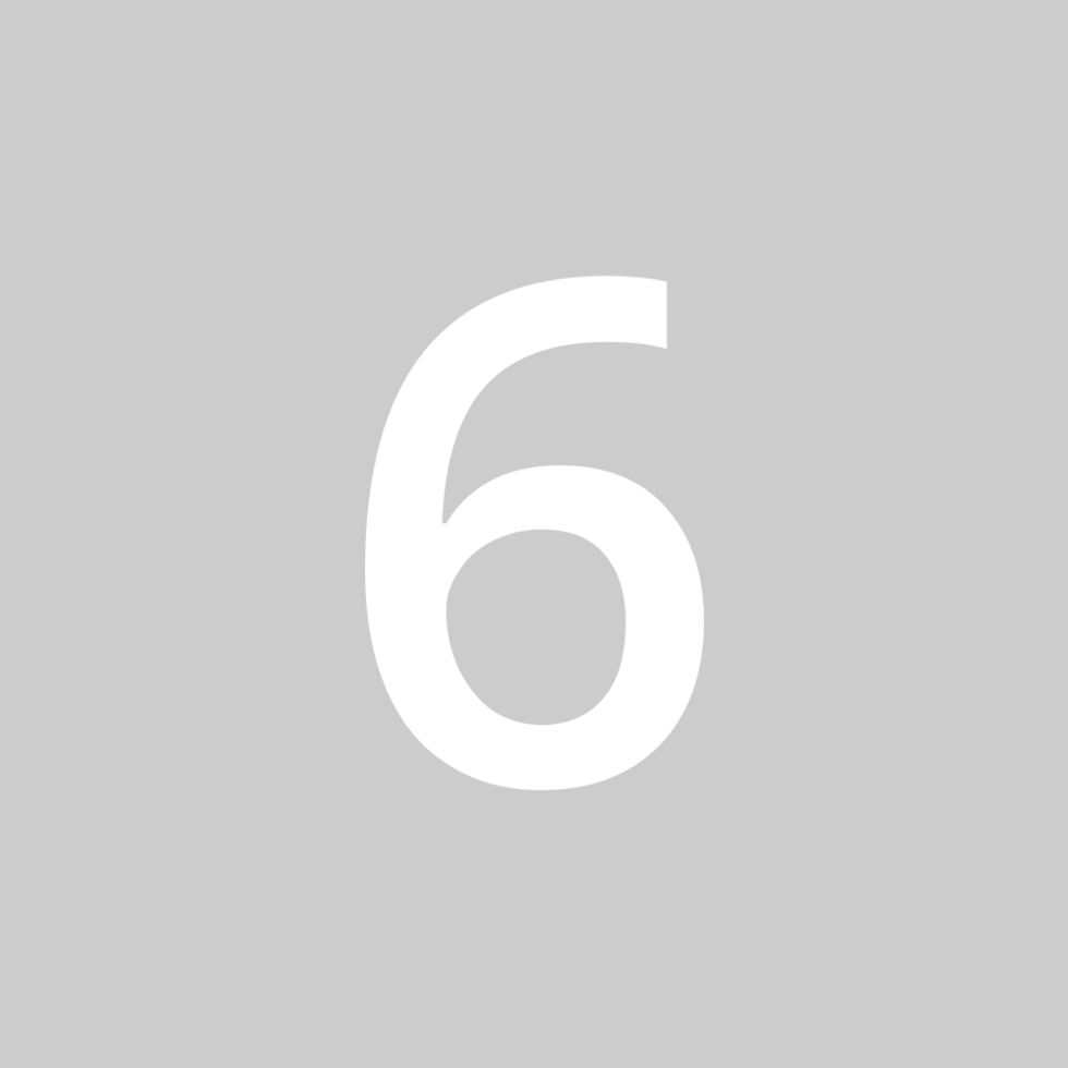 Number 6 vector