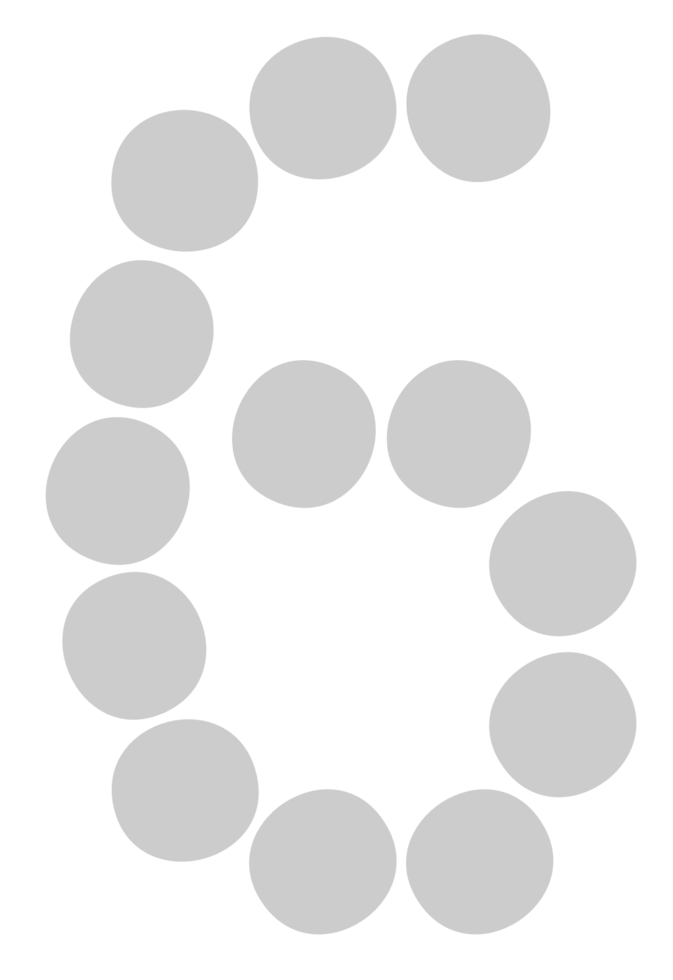 Number 6 vector