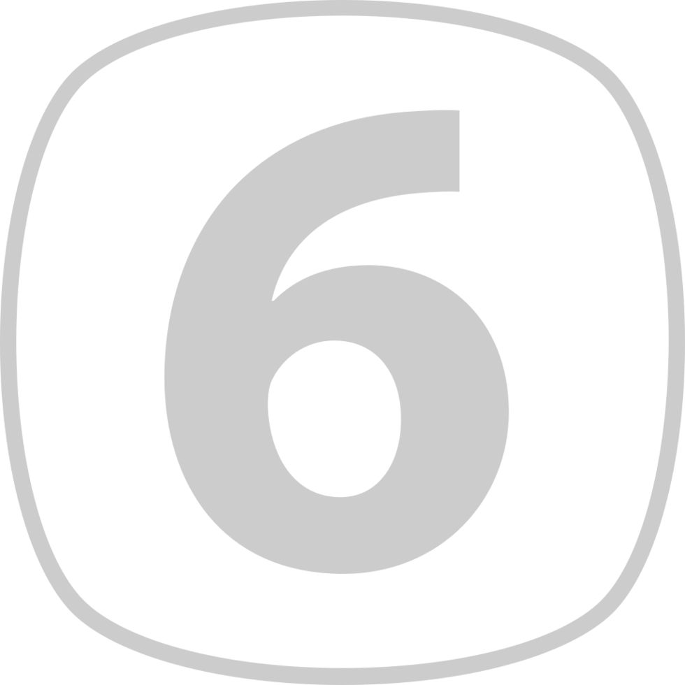 Number 6 vector
