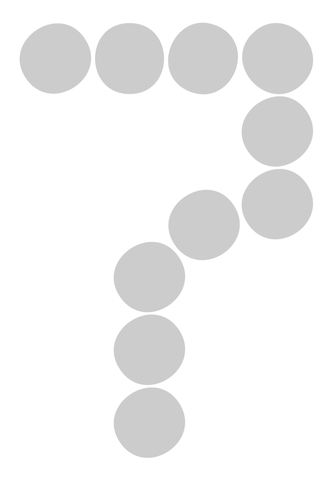 Number 7 vector