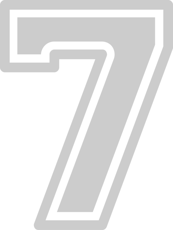 Number 7 vector