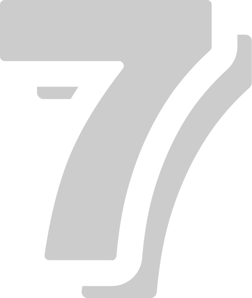 Number 7 vector