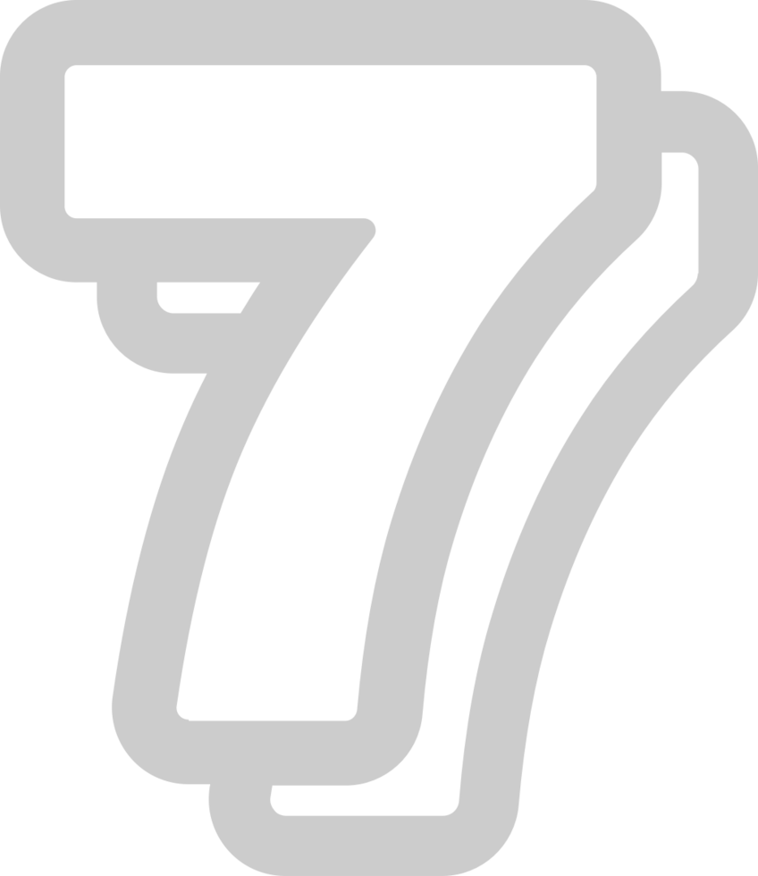 Number 7 vector