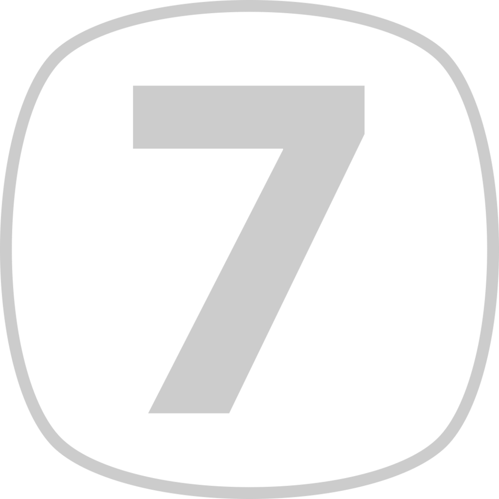 Number 7 vector