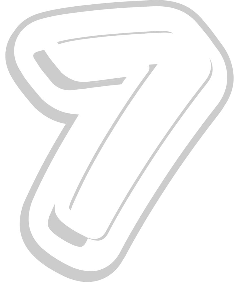 Number 7 vector