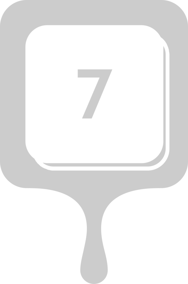 Number 7 vector