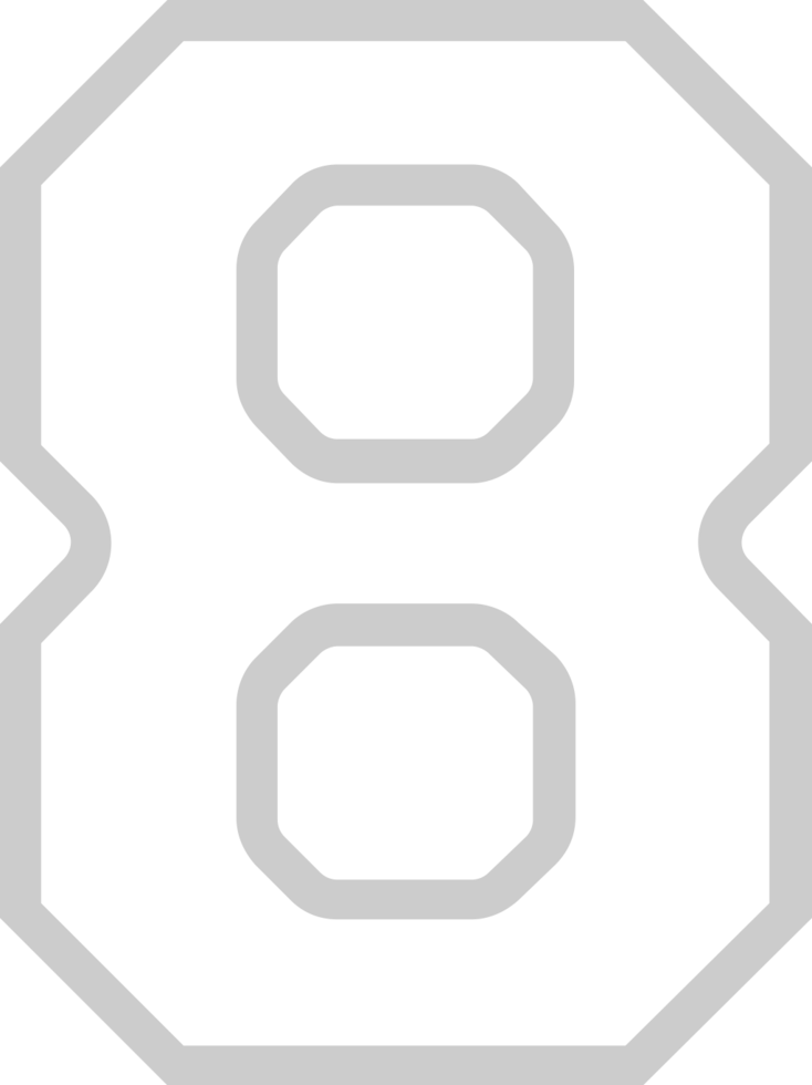 Number 8 vector