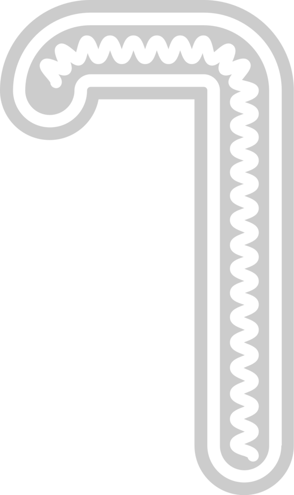 Number 7 vector
