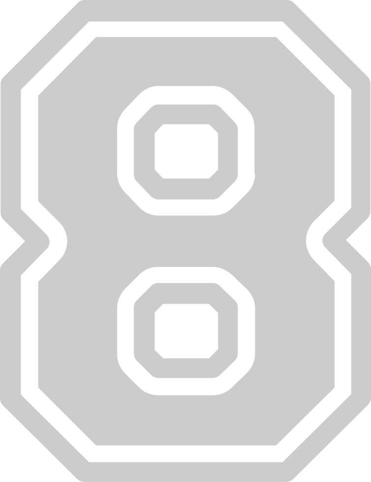 Number 8 vector