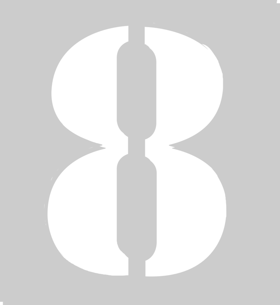 Number 8 vector