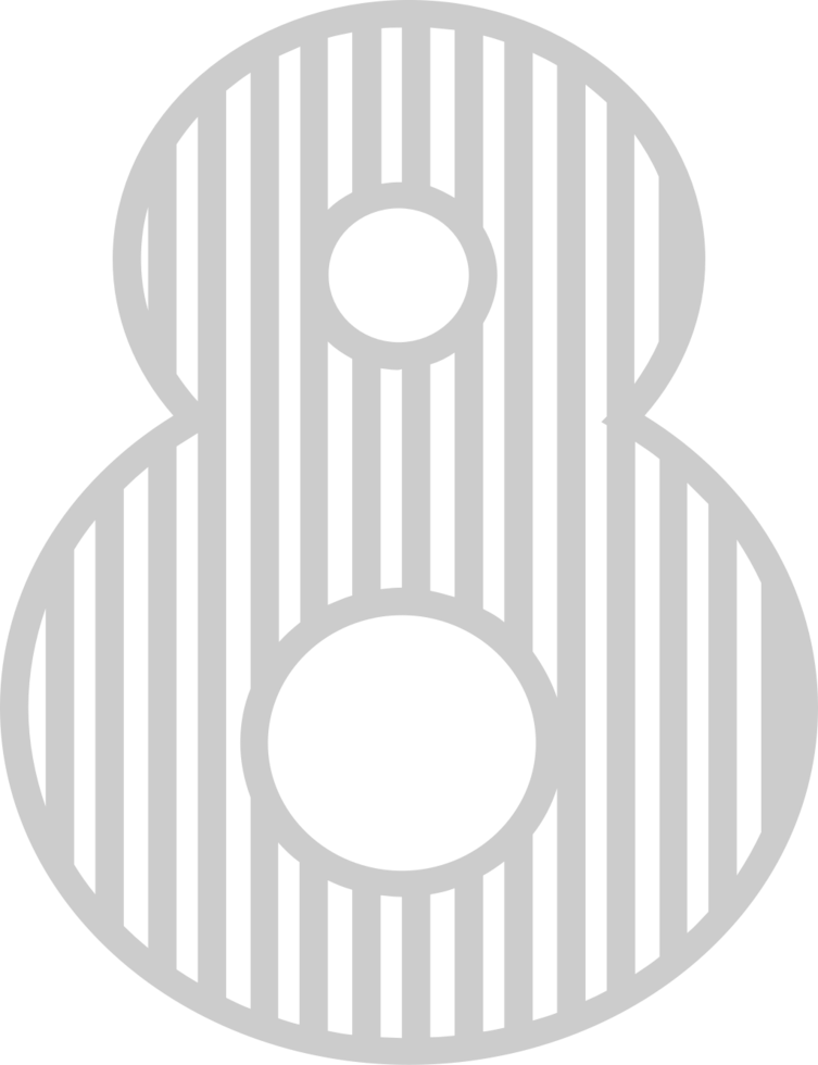 Number 8 vector