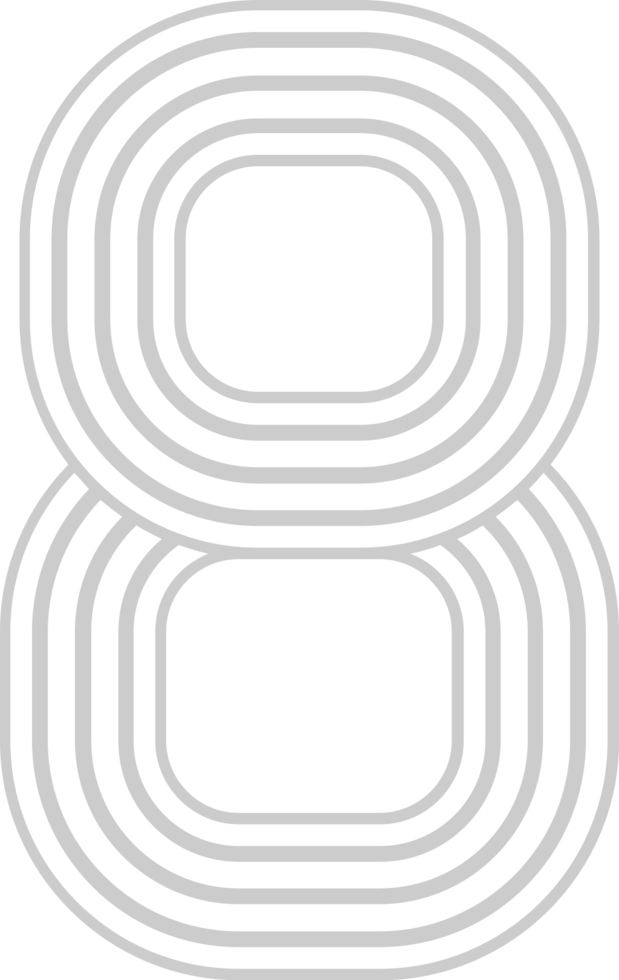 Number 8 vector