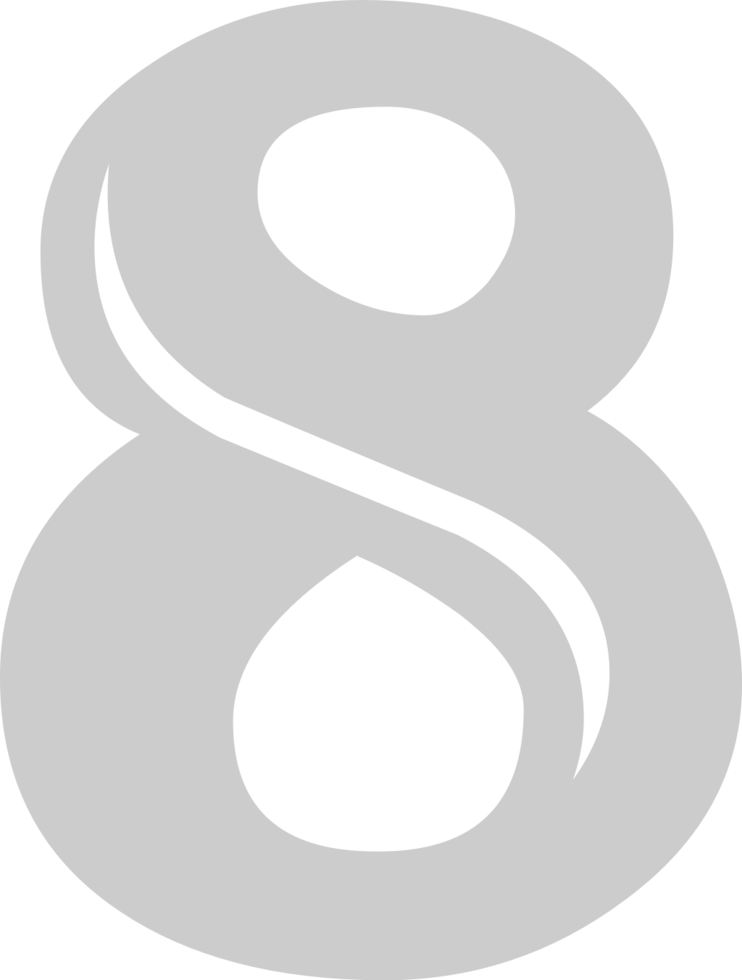 Number 8 vector