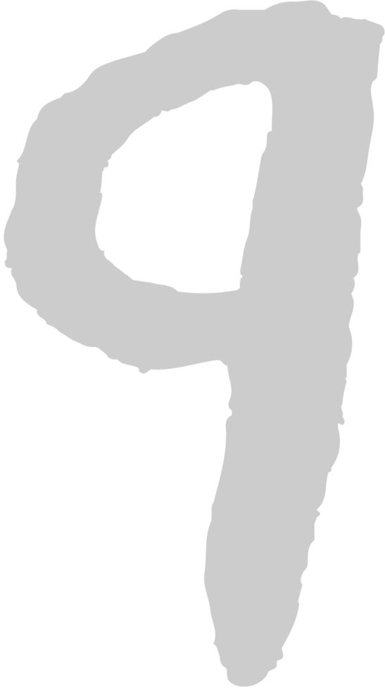Number 9 vector