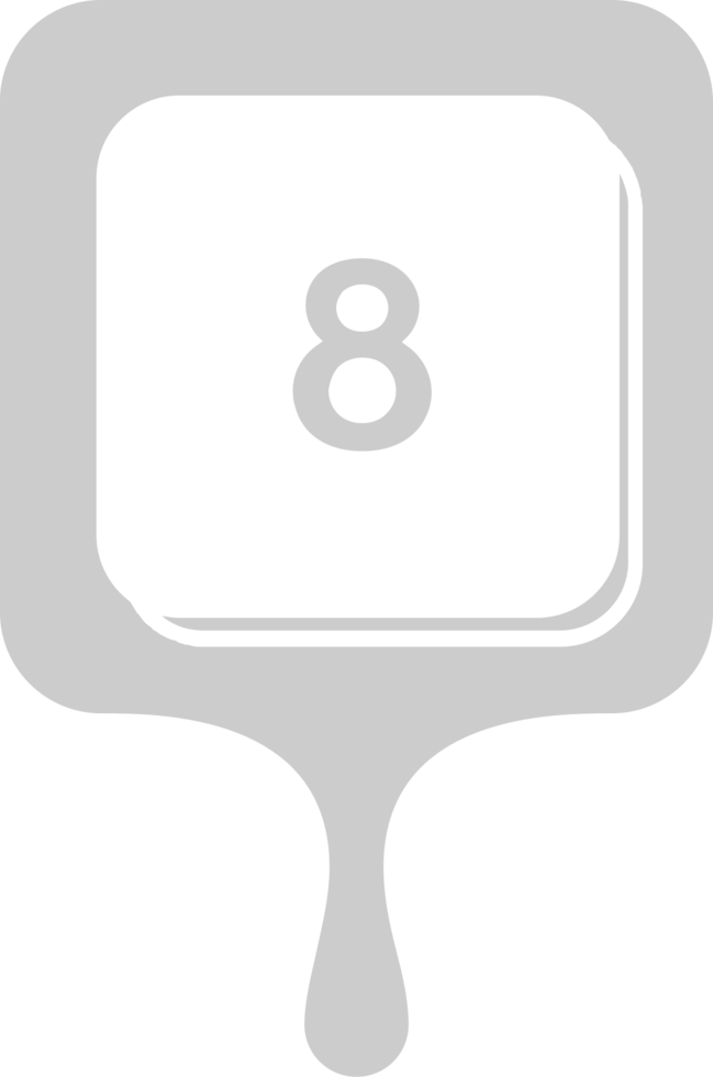 Number 8 vector