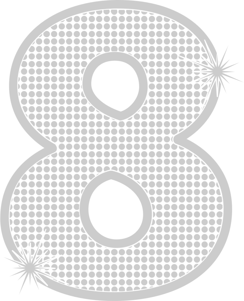 Number 8 vector