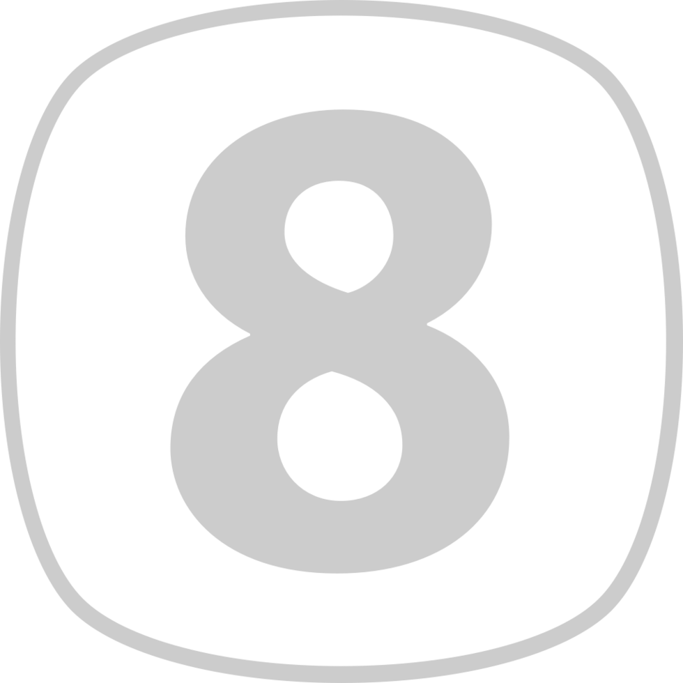 Number 8 vector