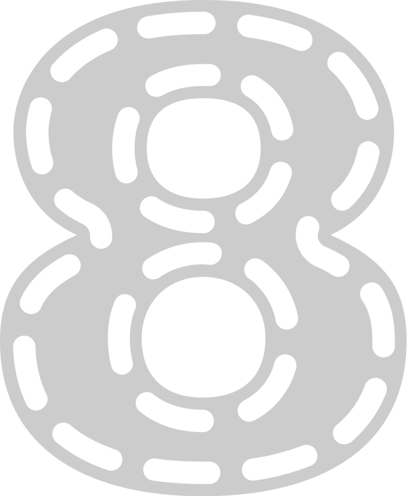 Number 8 vector
