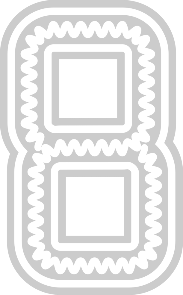 Number 8 vector