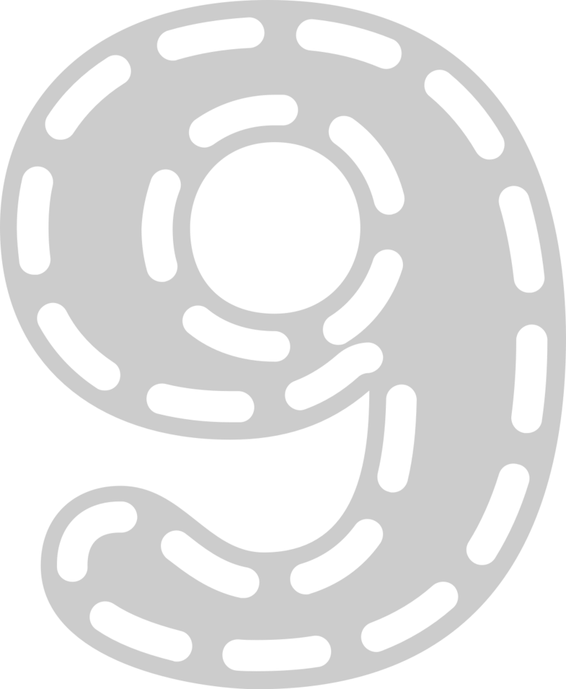 Number 9 vector