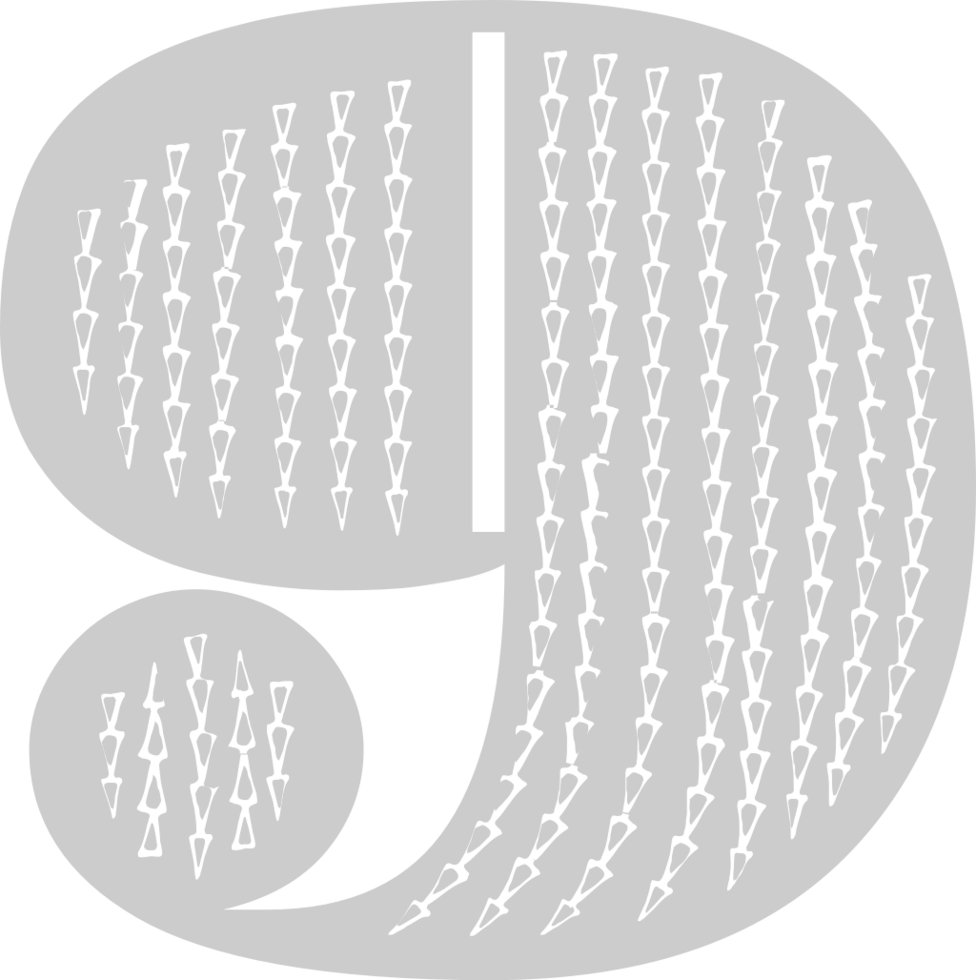 Number 9 vector