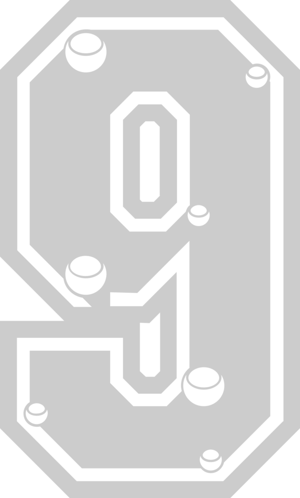 Number 9 vector