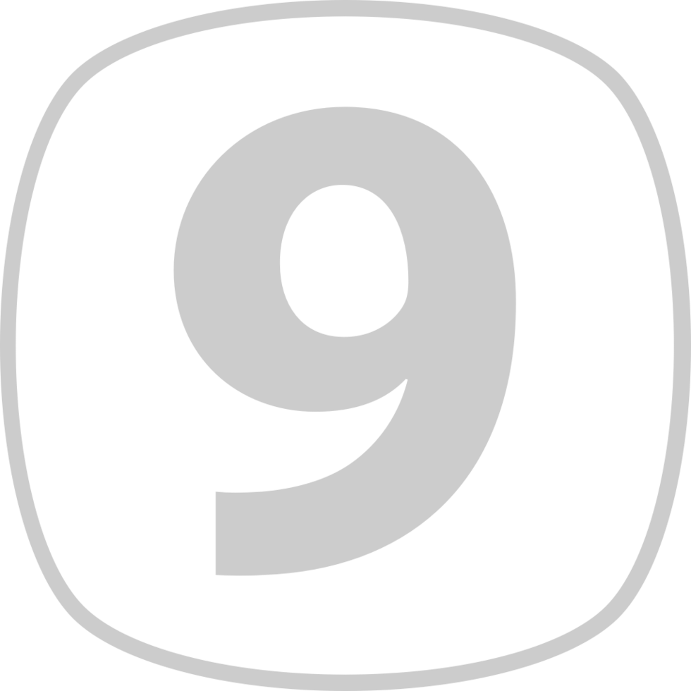 Number 9 vector