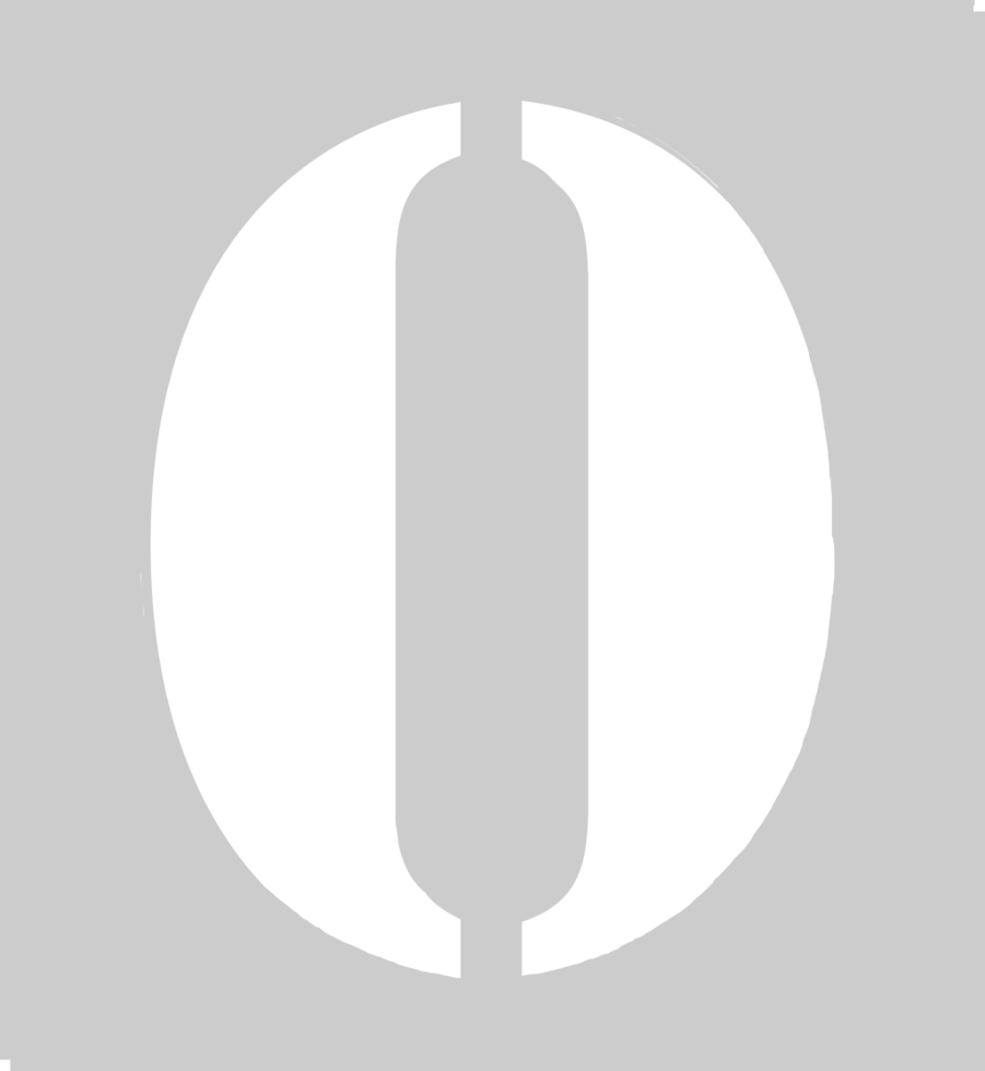 Number 0 vector