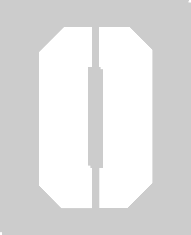 Number 0 vector