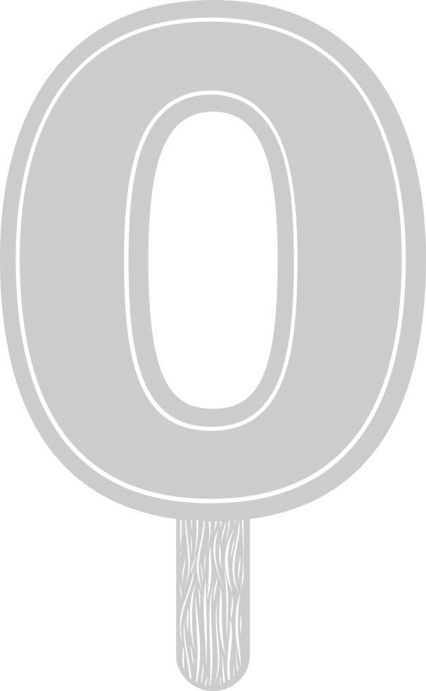 Number 0 vector
