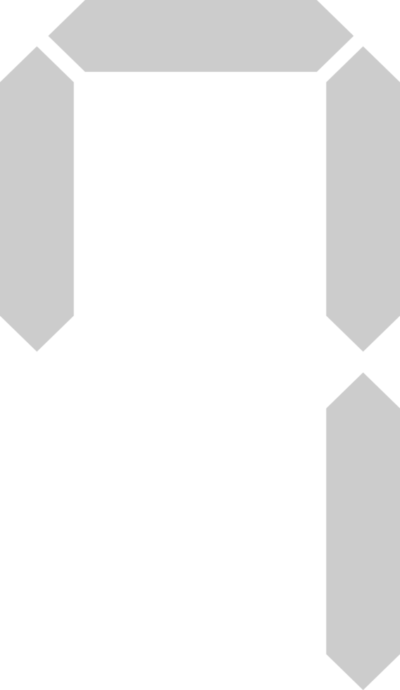 Number digital 7 vector