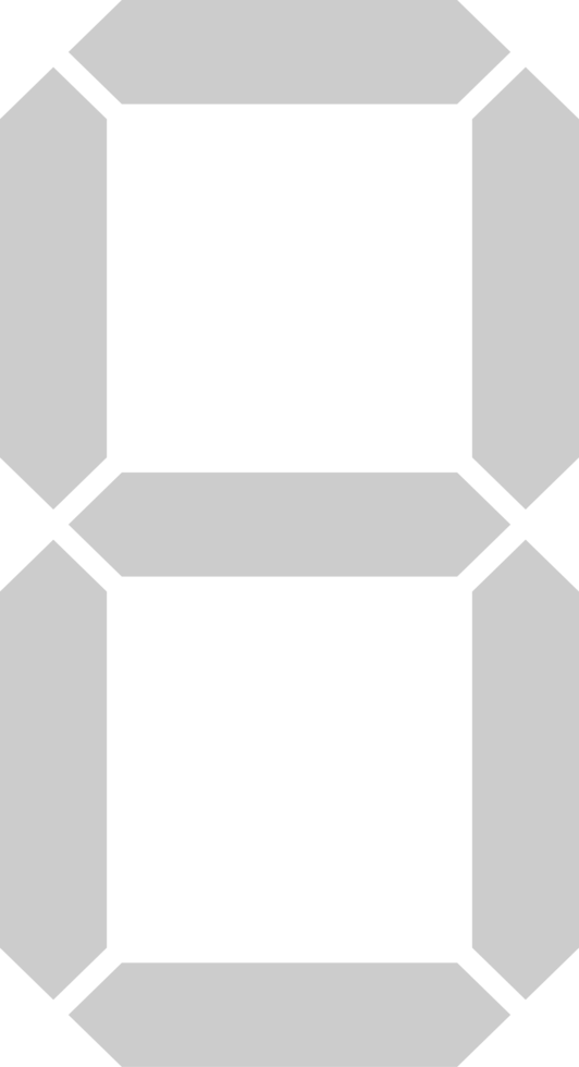 Number digital 8 vector